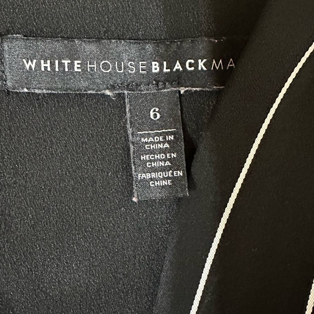 White House Black Market Pinstripe Romper Size 6 - Picture 7 of 8